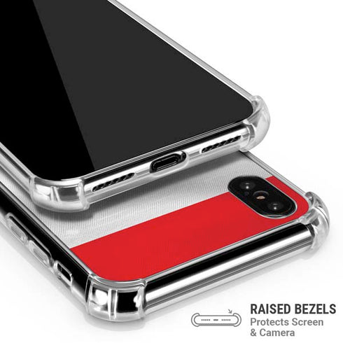 Serbia Soccer Flag iPhone XS Max Clear Case